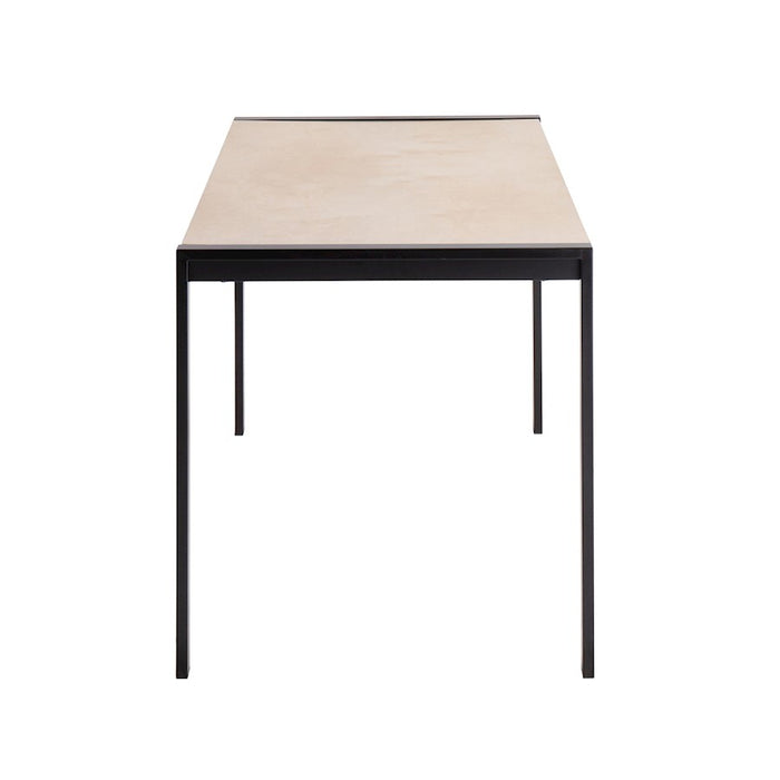 LumiSource Fuji Dinette Table in Black Metal/Natural Wood
