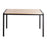 LumiSource Fuji Dinette Table in Black Metal/Natural Wood