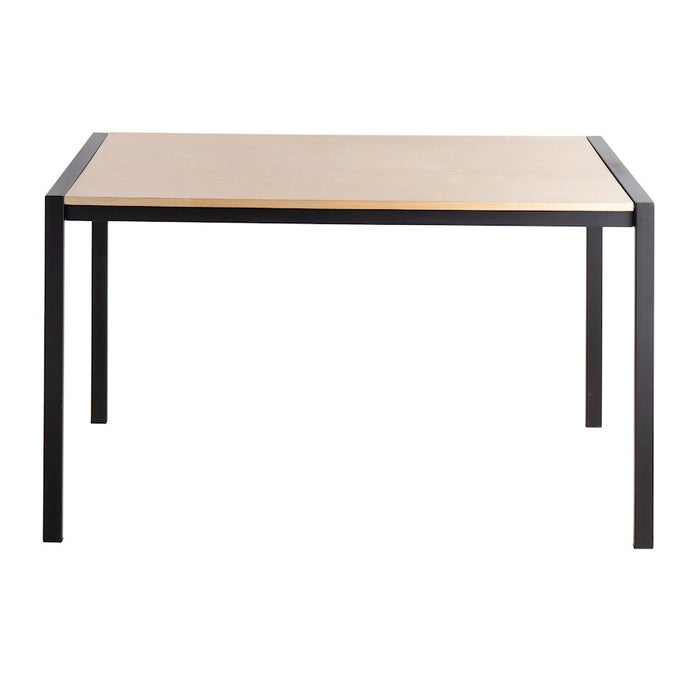 LumiSource Fuji Dinette Table in Black Metal/Natural Wood