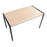 LumiSource Fuji Dinette Table in Black Metal/Natural Wood