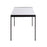 LumiSource Fuji Dinette Table in Black Metal/White Wood