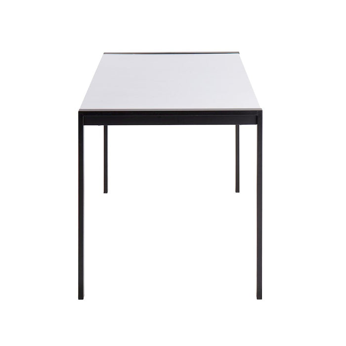 LumiSource Fuji Dinette Table in Black Metal/White Wood