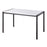 LumiSource Fuji Dinette Table in Black Metal/White Wood