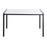 LumiSource Fuji Dinette Table in Black Metal/White Wood