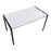 LumiSource Fuji Dinette Table in Black Metal/White Wood