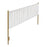 LumiSource Chloe Headboard in Gold Steel/Cream Velvet