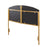 LumiSource Lindsey Headboard in Gold Steel/Cream Velvet