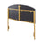 LumiSource Lindsey Headboard in Gold Steel/Grey Velvet
