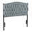 LumiSource Braided Matisse Twin Headboard, Black/Blue Fabric - HBT-BRAIDMATBKBU