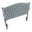 LumiSource Braided Matisse Twin Headboard, Black/Blue Fabric