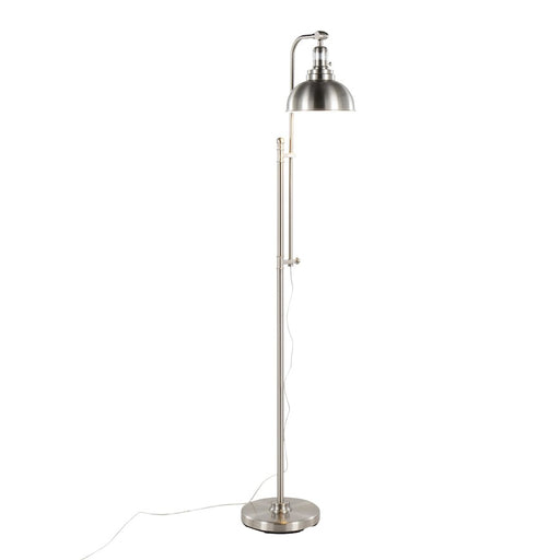 LumiSource Emery Floor Lamp in Nickel