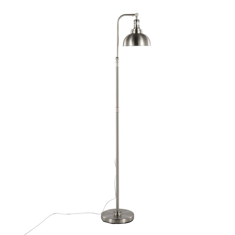 LumiSource Emery Floor Lamp in Nickel