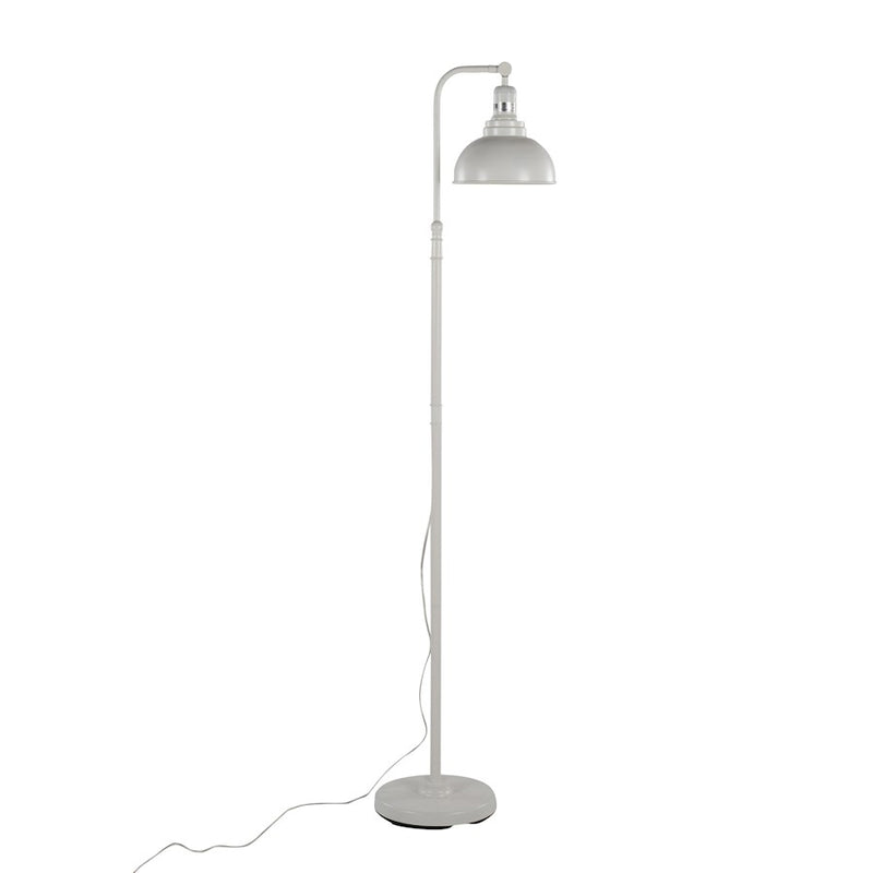 LumiSource Emery Floor Lamp in White Metal