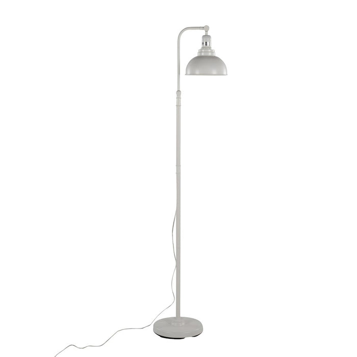 LumiSource Emery Floor Lamp in White Metal