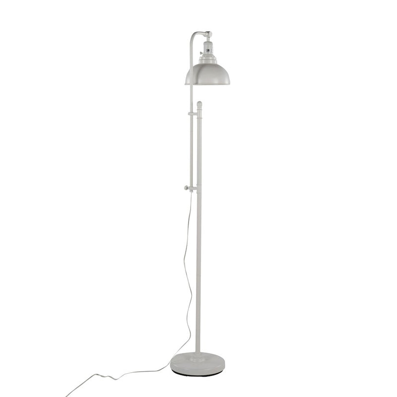 LumiSource Emery Floor Lamp in White Metal