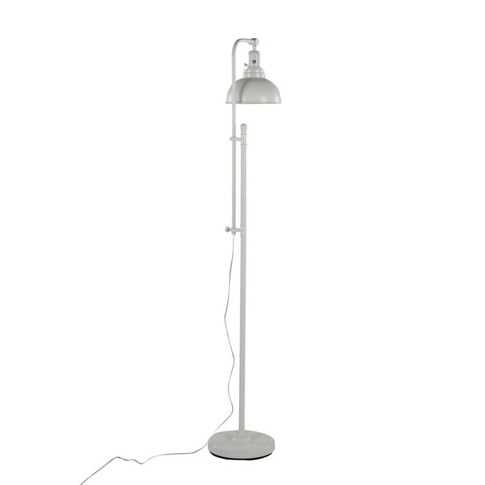 LumiSource Emery Floor Lamp in White Metal