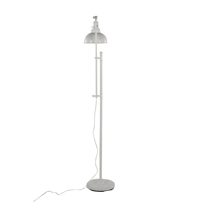 LumiSource Emery Floor Lamp in White Metal