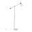 LumiSource Marcel Floor Lamp, White/Gold/Clear