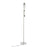 LumiSource Marcel Floor Lamp, White/Nickel/Clear