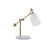 LumiSource Marcel Table Lamp in Gold Metal/Frosted Glass - L-MARCLTBAU-GL