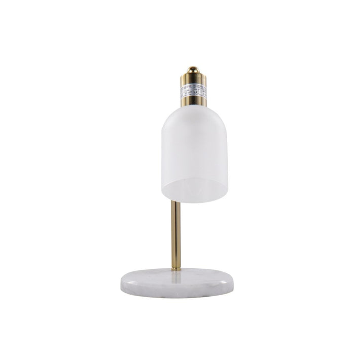 LumiSource Marcel Table Lamp in Gold Metal/Frosted Glass