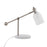 LumiSource Marcel Table Lamp in Nickel Metal/Frosted Glass