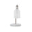 LumiSource Marcel Table Lamp in Nickel Metal/Frosted Glass