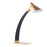 LumiSource Noah Table Lamp, Black Wood/Gold Metal