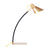 LumiSource Noah Table Lamp, Black Wood/Gold Metal
