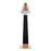 LumiSource Noah Table Lamp, Black Wood/Gold Metal