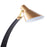 LumiSource Noah Table Lamp, Black Wood/Gold Metal