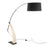 LumiSource Robyn Floor Lamp, Natural Wood/Black