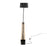 LumiSource Robyn Floor Lamp, Natural Wood/Black