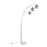 LumiSource Willow Floor Lamp in Brushed Nickel/White Marble