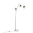 LumiSource Willow Floor Lamp in Brushed Nickel/White Marble