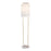 LumiSource Claire Floor Lamp, White/Antique Gold