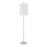 LumiSource Claire Floor Lamp, White/Antique Gold