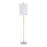 LumiSource Claire Floor Lamp, White/Antique Gold