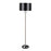 LumiSource Hilton Floor Lamp in Nickel/Black Metal - LFL-HILTONNIBK