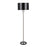LumiSource Hilton Floor Lamp in Nickel/Black Metal