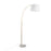 LumiSource March Floor Lamp, White/Antique Brass - LFL-MARCHWMABW