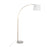 LumiSource March Floor Lamp, White/Antique Brass