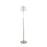 LumiSource March Floor Lamp, White/Antique Brass