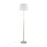 LumiSource March Floor Lamp, White/Antique Brass