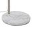 LumiSource March Floor Lamp, White Marble/Nickel/Antique Brass