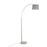 LumiSource March Floor Lamp in White Marble/Nickel/Grey Linen