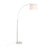 LumiSource March Floor Lamp in White Marble/Nickel/White Linen