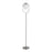 LumiSource Moon Floor Lamp in Nickel/Frosted Glass - LFL-MOONNI