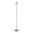 LumiSource Moon Floor Lamp in Nickel/Frosted Glass