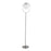 LumiSource Moon Floor Lamp in Nickel/Frosted Glass